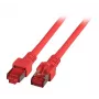 Tinklo kabelis EFB Elektronik K5512.50 RJ-45 Cat6 50 m raudonas