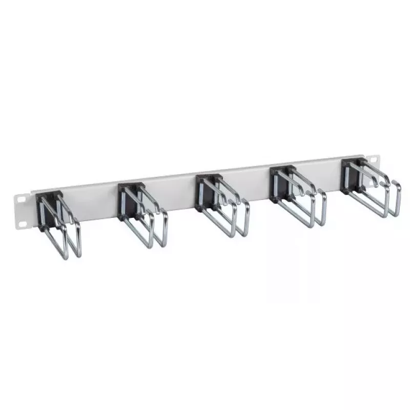 Kabelių tvarkymo skydelis EFB Elektronik 699981.1, pilkas, metalinis, 482,6 mm