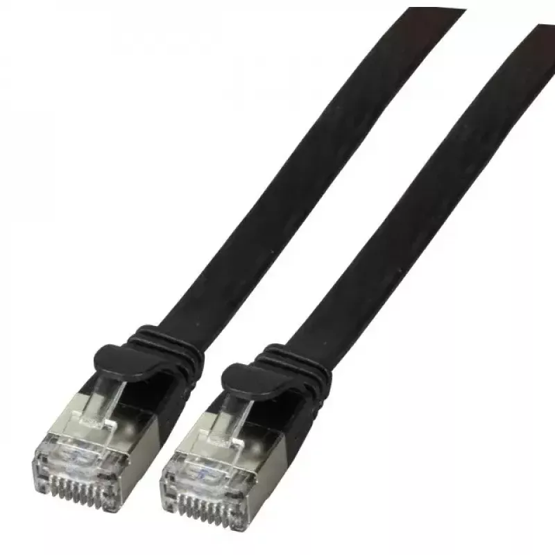 Tinklo kabelis EFB Elektronik K5545SW.1 RJ-45 Cat6a 1 m Juodas