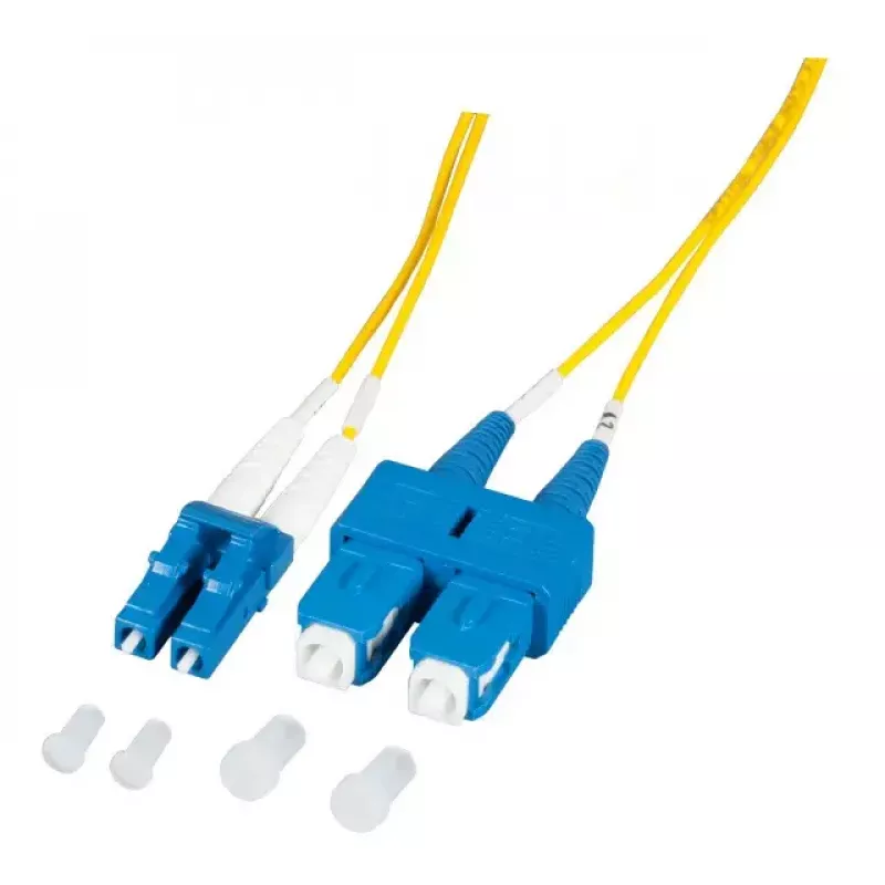 Šviesolaidinis kabelis EFB Elektronik O0360.2-1.2 2 m 2x LC 2x SC Geltonas