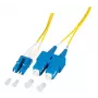Šviesolaidinis kabelis EFB Elektronik O0360.2-1.2 2 m 2x LC 2x SC Geltonas