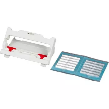 Splaisavimo apsaugos presas EFB Elektronik 53100.5 su 12 užspaudžiamų splaisavimo apsaugų, daugkartinis plastikinis presas