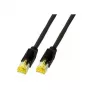 Tinklo kabelis EFB Elektronik K3130.7,5 RJ-45 Cat6a 7.5 m Juodas