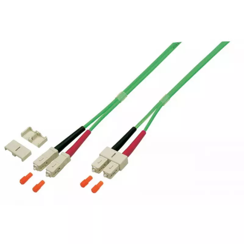 Šviesolaidinis kabelis EFB Elektronik O0318.0,5OM5 0,5 m SC žalias