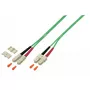 Šviesolaidinis kabelis EFB Elektronik O0318.0,5OM5 0,5 m SC žalias