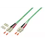 Šviesolaidinis kabelis EFB Elektronik O0318.3OM5 3 m 2x SC Žalias