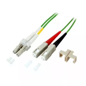 EFB Elektronik O0323.1OM5 šviesolaidinis kabelis 1 m 2x SC 2x LC Žalias