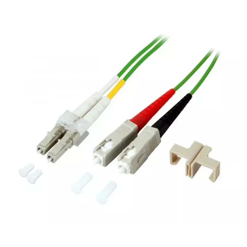 Šviesolaidinis kabelis EFB Elektronik O0323.5OM5 5 m 2x SC 2x LC Žalias