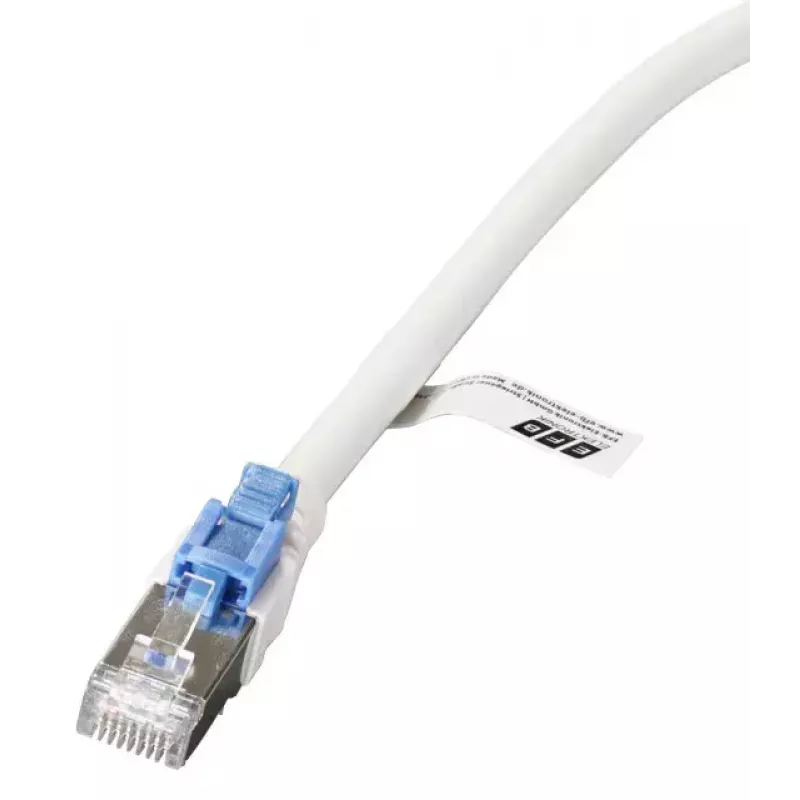 Tinklo komutacinis kabelis EFB Elektronik K5539WS.3 Cat6a S/FTP (S-STP) RJ‑45 į RJ‑45 3 m baltas