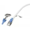 Tinklo komutacinis kabelis EFB Elektronik K5539WS.3 Cat6a S/FTP (S-STP) RJ‑45 į RJ‑45 3 m baltas