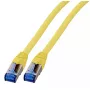 Tinklo kabelis EFB Elektronik K5525FGE.10 RJ-45 Cat6a 10 m geltonas
