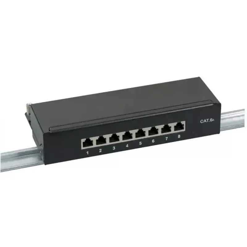Komutacinis skydelis EFB Elektronik 37737SW.8 RJ-45 10000 Mbit/s juodas 1U