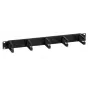 Kabelių tvarkymo skydelis EFB Elektronik 699992TS, 19 colių (48,3 cm), 482,6 × 44,5 mm, juodas plastikas