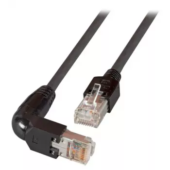 Tinklo kabelis EFB Elektronik K0993.1 RJ-45 Cat5e 1 m Juodas
