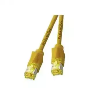 Tinklo kabelis EFB Elektronik RJ45 S/STP Cat6a 0,5 m geltonas