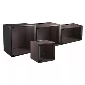 Sieninė spinta stovui EFB Elektronik WGB-1906TS.45 — 6U, maks. apkrova 80 kg, juoda