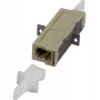 Skaidulinės optikos adapteris EFB Elektronik E-2000 (PC) daugiamodis smėlio spalvos, 42×9,3×13 mm