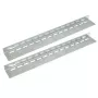 Rack rail EFB PRO-SGL10 — plieno 25 mm × 750 mm × 55 mm, sidabrinė, pakuotėje 2 vnt.