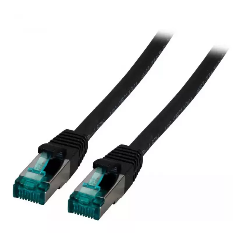 Tinklo kabelis EFB Elektronik MK6001.15B RJ-45 Cat6a 15 m juodas