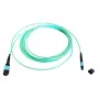 Skaidulinis optinis MTP kabelis EFB Elektronik MTPF12MTPFOM3-2-A — OM3, 2 m, 50 µm, Aqua