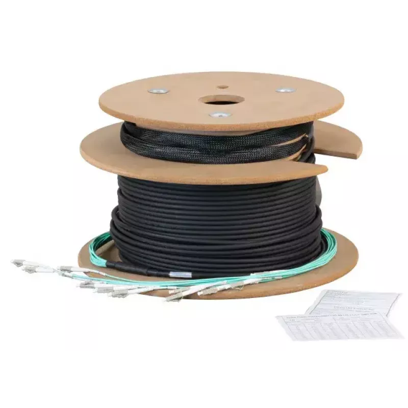 Šviesolaidinis kabelis EFB Elektronik O8322L160OM3 160 m 8x LC U-DQ(ZN) BH Juodas