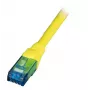Tinklo kabelis EFB Elektronik K8109GE.1 Cat6a U/UTP RJ-45 į RJ-45 geltonas 1 m