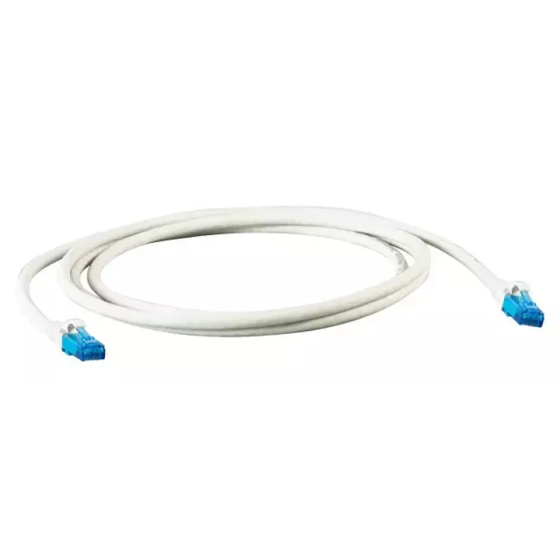 Tinklo kabelis Cat6a U/UTP, EFB Elektronik K8109WS.0, 0,5 m, RJ-45 į RJ-45, paauksuoti kontaktai, baltas