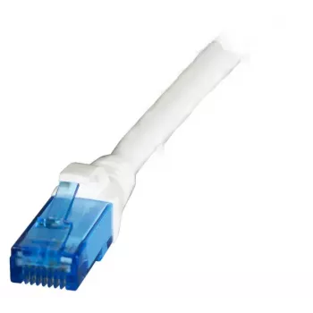 Tinklo laidas EFB Elektronik K8109WS.1 Cat6a U/UTP (UTP) 1 m, RJ-45 į RJ-45, auksiniai kontaktai, baltas