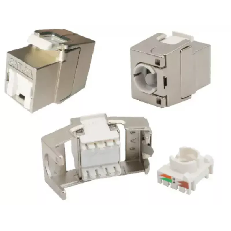 „EFB Elektronik“ E-20093 rakto modulis, plokščias, sidabrinis, RJ-45 jungtis