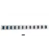 Patch panel accessory EFB Elektronik SB-FP-12SC-D-V-OM3 — 1U rack mount, 12 SC, Pilka, 432×13×43.5 mm