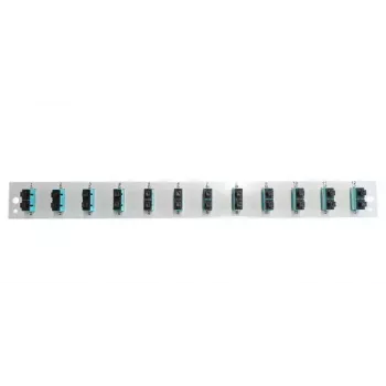 Sujungimo skydelio priedas EFB Elektronik SB-FP-12SC-D-V-OS2 — 1U stovo montavimas, 432×13×43,5 mm, pilka