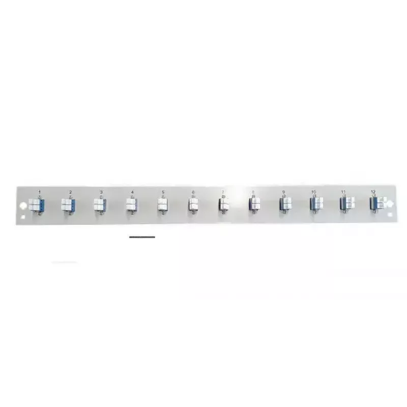 Pataisų skydo priedas EFB Elektronik SB-FP-12SC-S-OM4, 1U stovo montavimas, 12 SC OM4, 432×13×43,5 mm, pilka