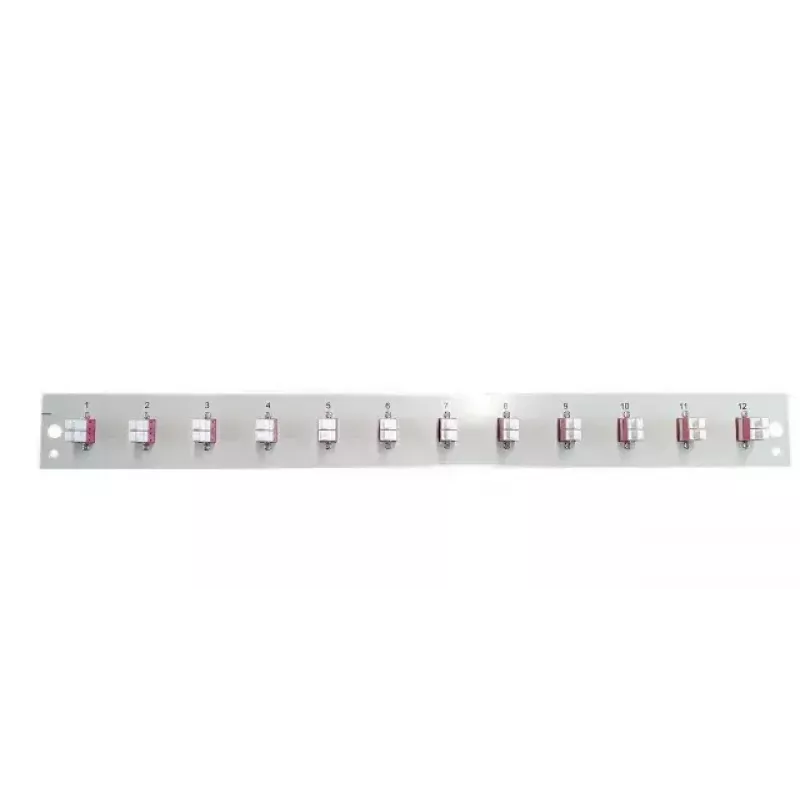 Pataisų skydo priedas EFB Elektronik SB-FP-12SC-S-OM4, 1U stovo montavimas, 12 SC OM4, 432×13×43,5 mm, pilka