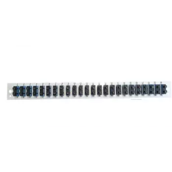 Skiestuvų skydelio priedas EFB Elektronik SB-FP-24SC-D-V-OM4 — 1 U stovo montavimas, 432×13×43,5 mm, pilka