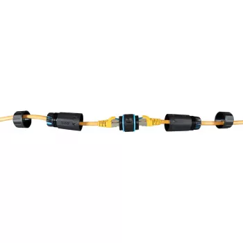RJ45 Cat.6 IP68 adapteris EFB Elektronik modelis IP68DFKRJ45WP — vandeniui atspari Ethernet jungtis