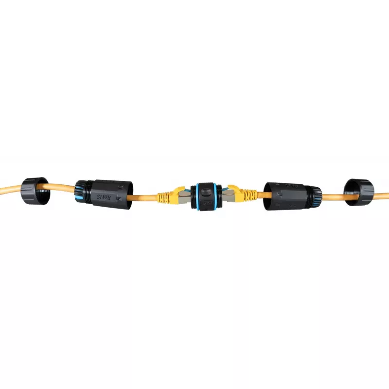 RJ45 Cat.6 IP68 adapteris EFB Elektronik modelis IP68DFKRJ45WP — vandeniui atspari Ethernet jungtis