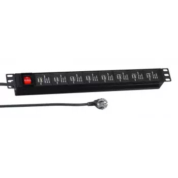 Maitinimo prailginimas EFB Elektronik EK631USB.1 3 m vidaus Juoda