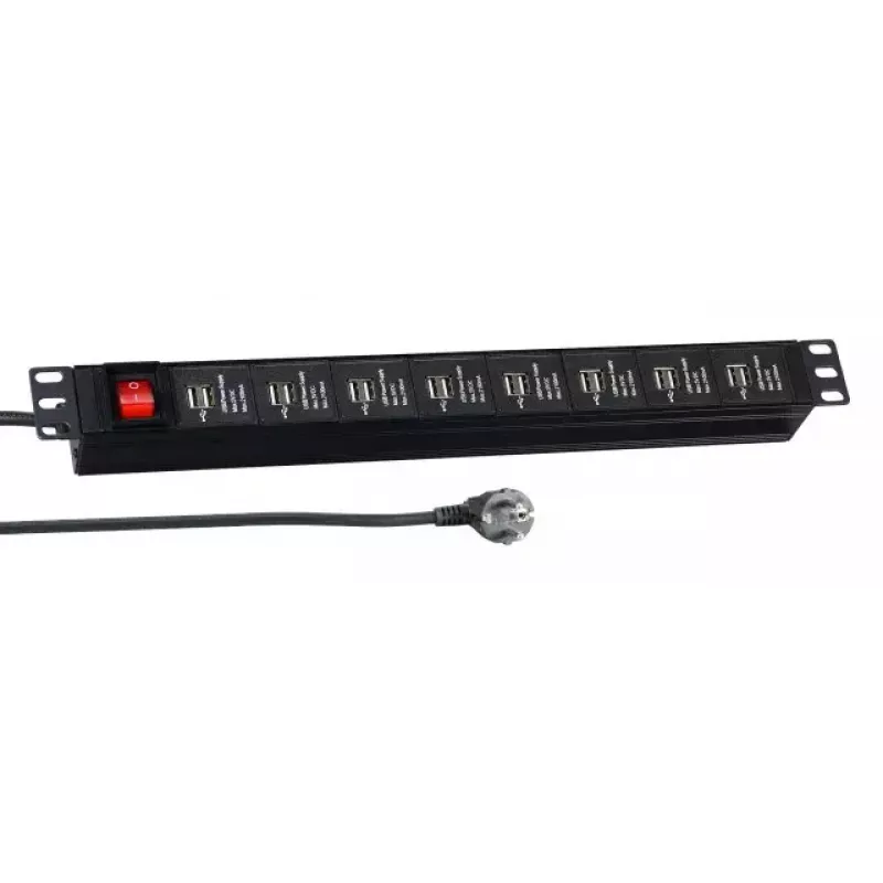 Maitinimo prailginimas EFB Elektronik EK631USB.1 3 m vidaus Juoda