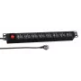 Maitinimo prailginimas EFB Elektronik EK631USB.1 3 m vidaus Juoda