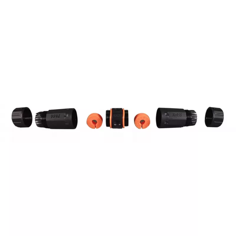 EFB Elektronik IP68DFKRJ456AWP laido jungtis 2x RJ-45 Juoda