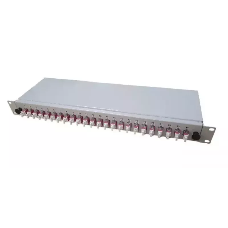 Sujungimo dėklas EFB Elektronik B65901.12OM4, 12 sujungimų talpa, pilkas, vidaus, 482×170×44 mm