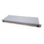 Sujungimo dėklas EFB Elektronik B65901.6OM4 — talpa 6 sujungimai, pilkas, skirtas naudoti patalpose, 482×170×44 mm