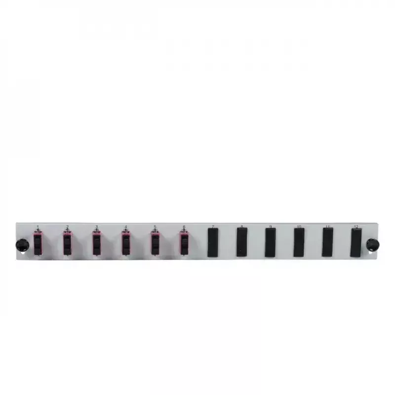 Pataisos skydelio priedas EFB Elektronik SB-FP-6SC-D-V-OM3, 1U stovo montavimas, 432×13×43,5 mm, pilkas