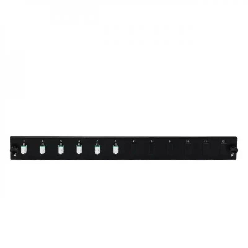 Pataisos skydelio priedas EFB Elektronik SB-FP-6SC-S-OM3 — 1U stovo montavimas, 6× SC, OM3, 432×13×43,5 mm, pilkas