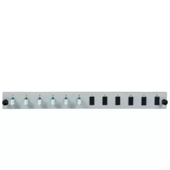 Pataisos skydelio priedas EFB Elektronik SB-FP-6SC-S-OM3 — 1U stovo montavimas, 6× SC, OM3, 432×13×43,5 mm, pilkas