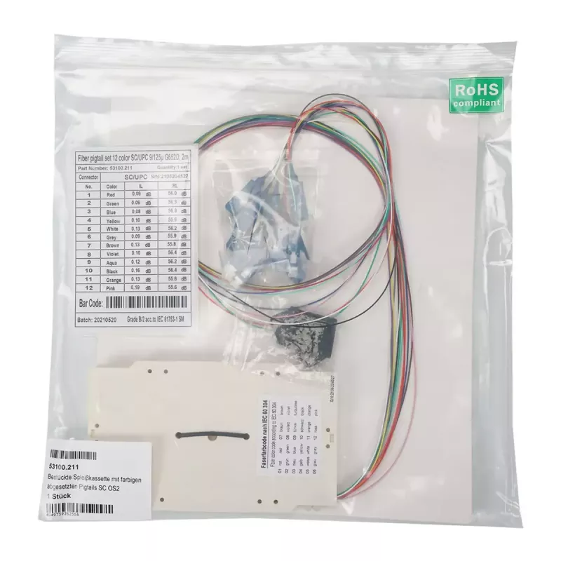 Šviesolaidinė jungtis SC kištukas EFB Elektronik 53100.211 OS2