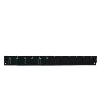 Patch panel accessory EFB Elektronik SB-FP-S-6SC-D-V-OM4, 1U rack, 432×13×43.5 mm, Juoda