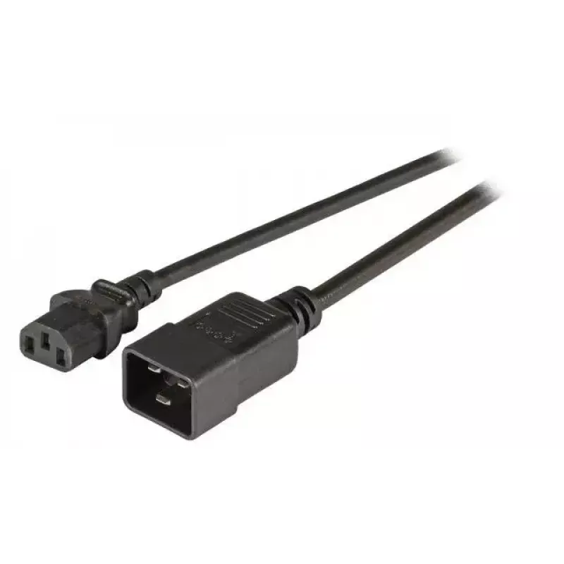 Maitinimo kabelis EFB Elektronik EK531.3V2, 3 m, C20 lizdas į C13 lizdą, 250 V 10 A, juodas