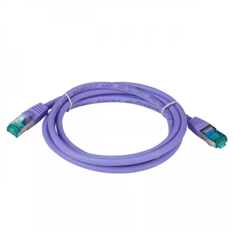EFB Elektronik MK6001.1VI tinklo kabelis violetinis 1 m Cat6a S/FTP
