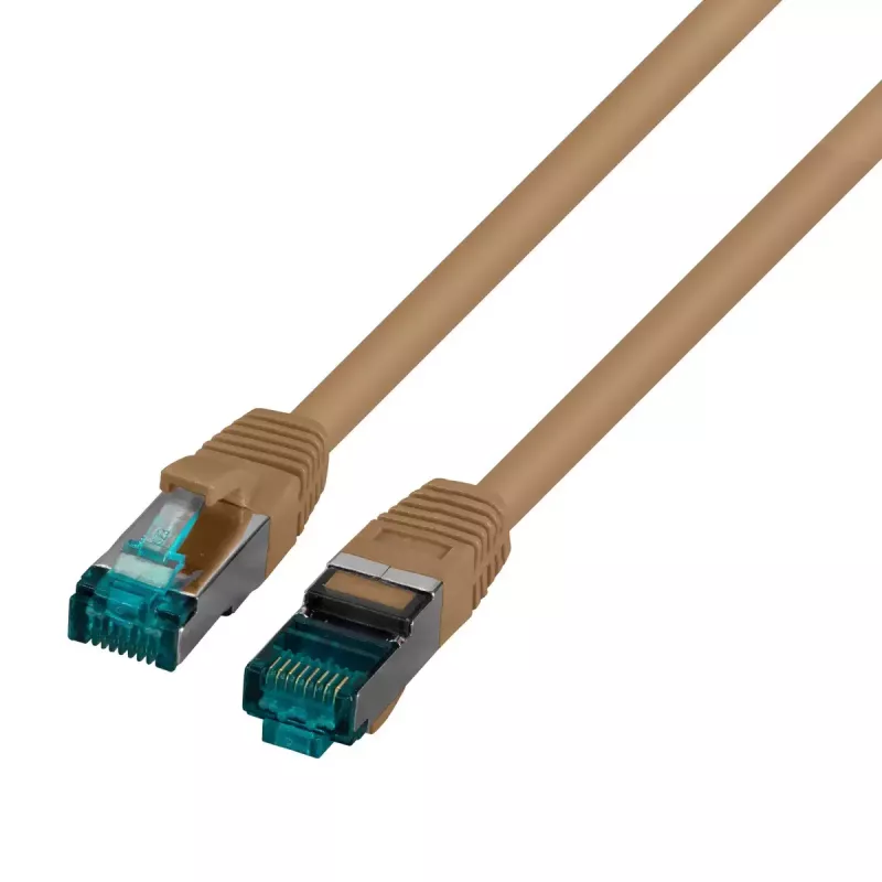 Tinklo kabelis EFB Elektronik MK6001.15BR Cat6a S/FTP (S-STP) 15 m RJ-45 rudas